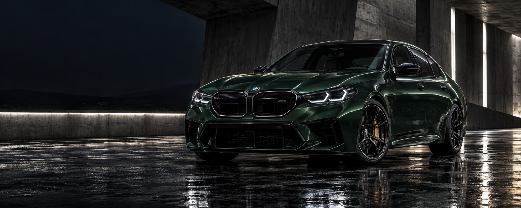 Иллюстрация BMW M5 G90, вид спереди